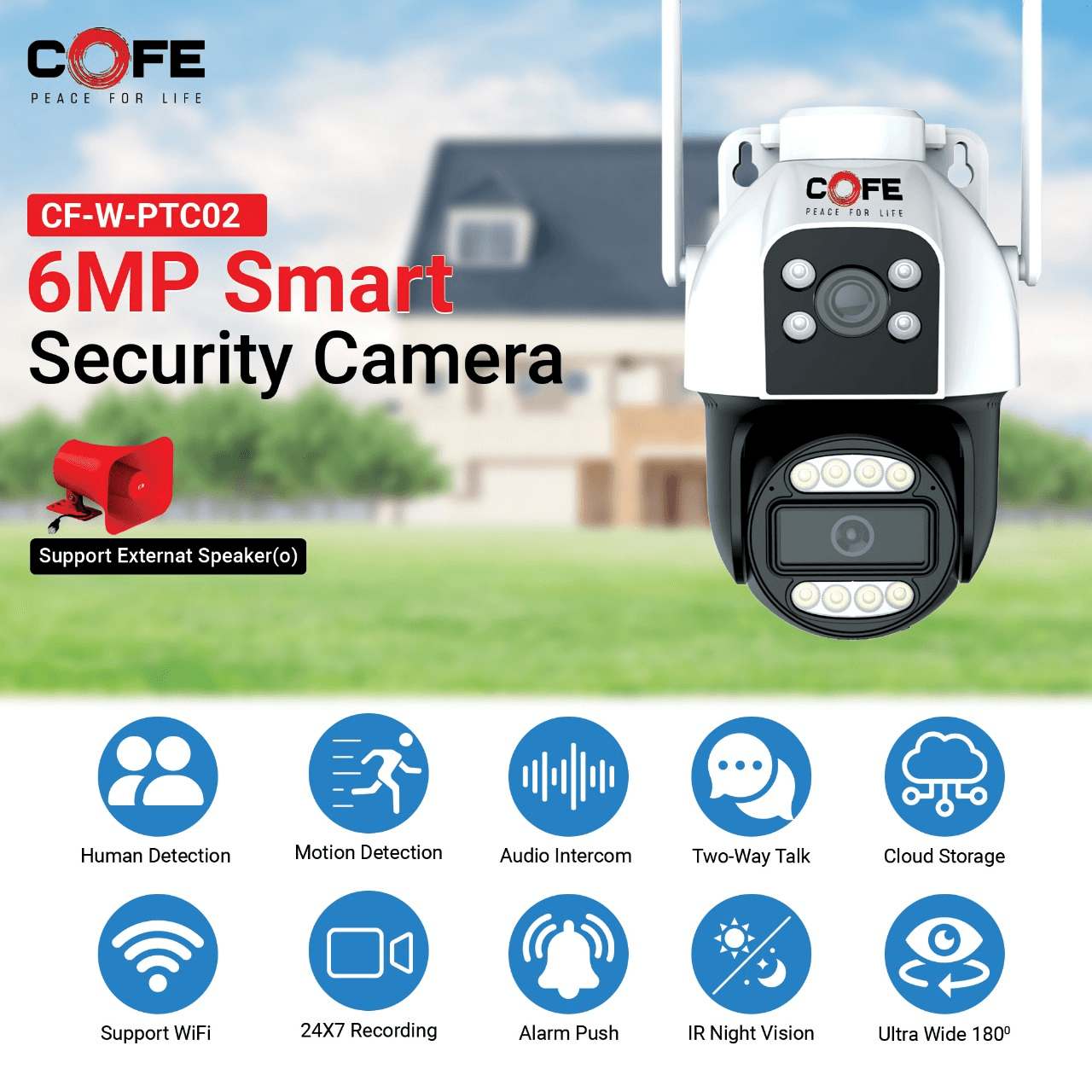 COFE 6MP Smart PTZ
