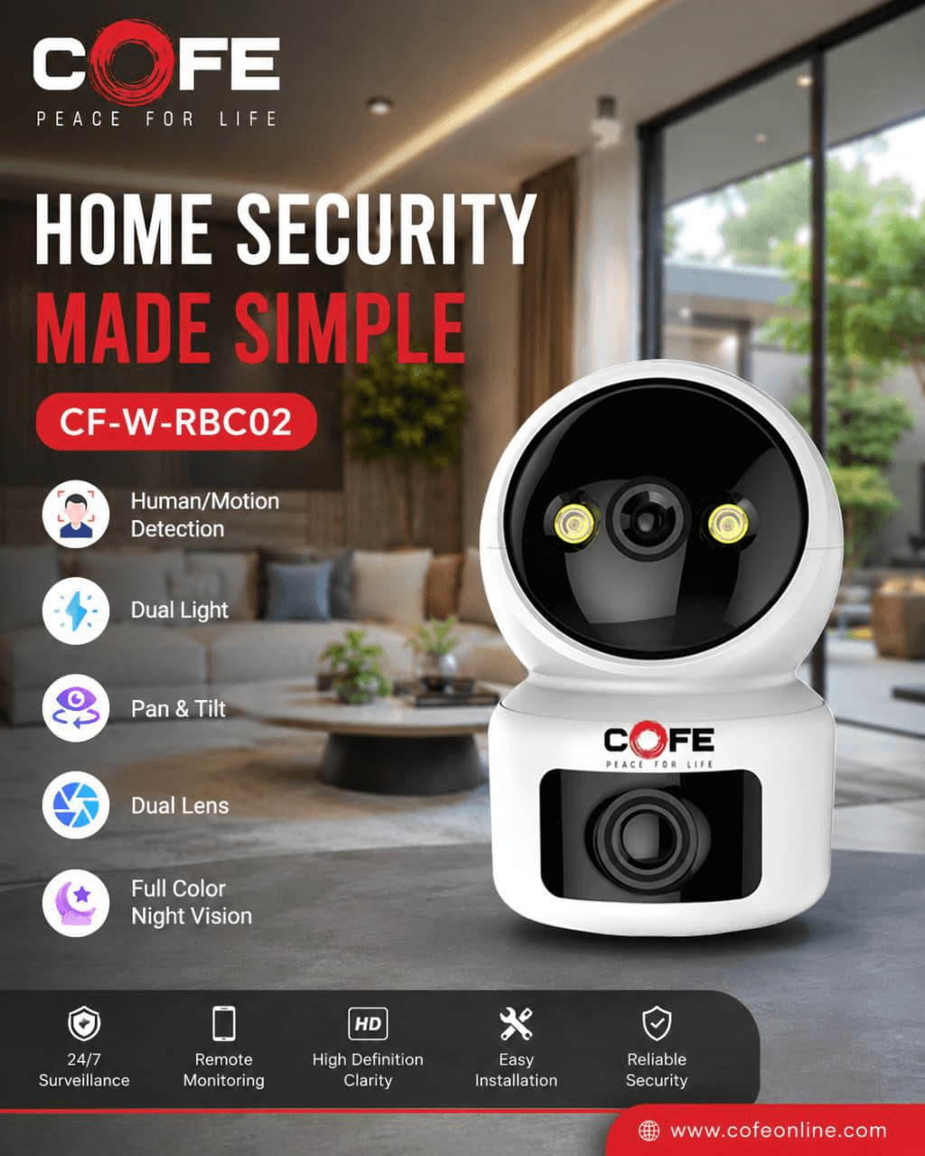 COFE Dual-Lens Home Cam
